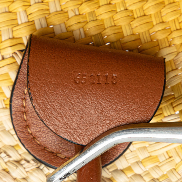 Pre-Loved Loewe x Paulas Ibiza Small Anagram Raffia Basket Tote - Picture 7 of 11